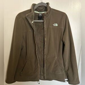 Ladies North Face fleece lined jacket. Size L